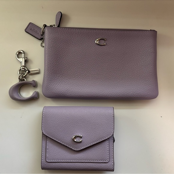 Coach Wyn Small Wallet, Small Wristlet and Signatures Bag Charm - Picture 1 of 9